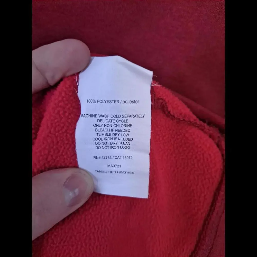 Callaway 1/4 Zip Red‎ and Gray Sweatshirt Size Large